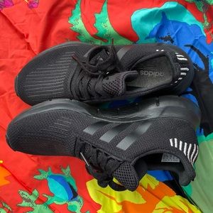 Adidas Swift Run Sneakers, Brand New,  Black Sneakers Size 7